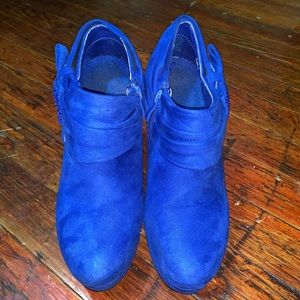 Women Royal Blue Ankle Boots
